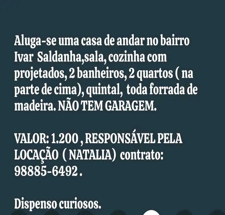 Casa para alugar